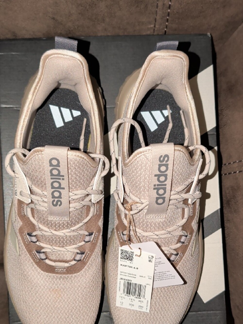 adidas Men’s Kaptir 4.0 Sneakers in Light Beige - Picture 5 of 8